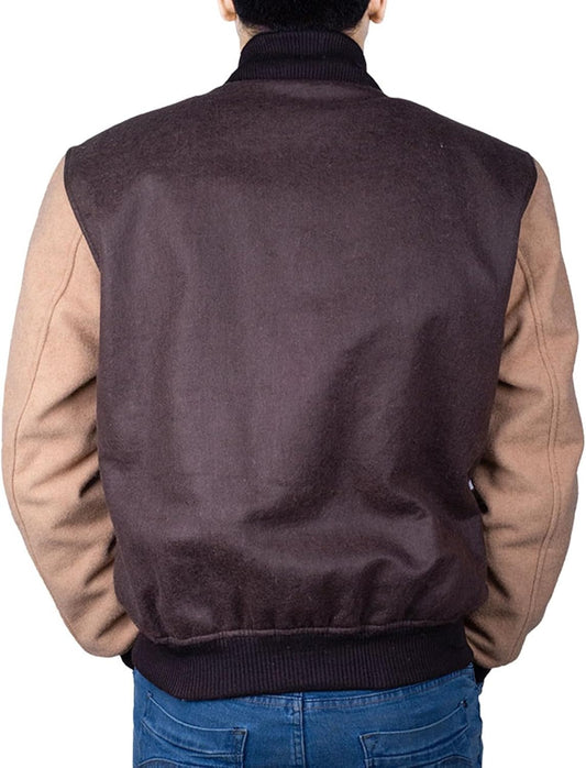 Mens Hotline Miami Varsity Letterman Fashion Wool Bomber Slim Fit Casual Warm Boys College Baseball Jacket BS Leathers Jackets